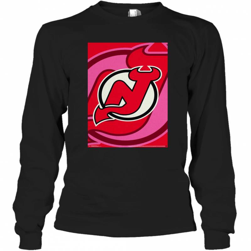 International New Jersey Devils Logo Wall Long Sleeve T-Shirt