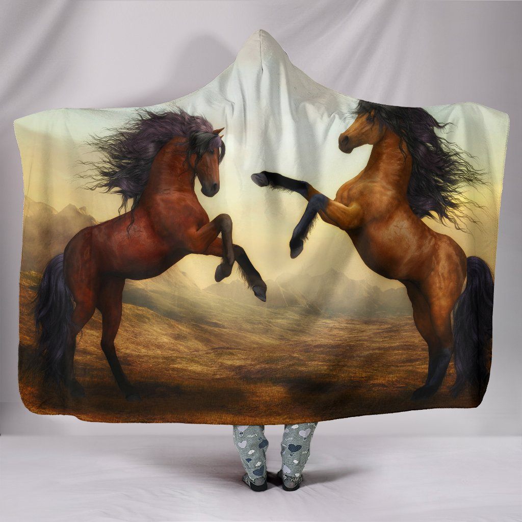 Wild And Free Hippie Hooded Blanket