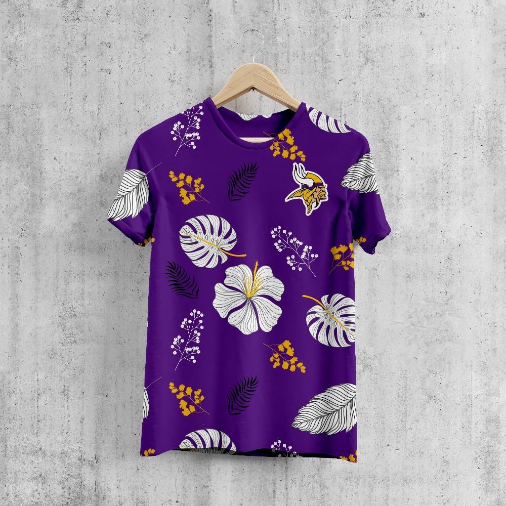 Minnesota Vikings Smart Floral T-Shirt