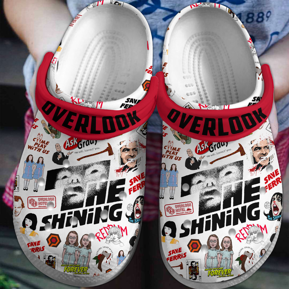 The Shining Movie Crocs Crocband Clogs Shoes Comfortable For Men Women and Kids