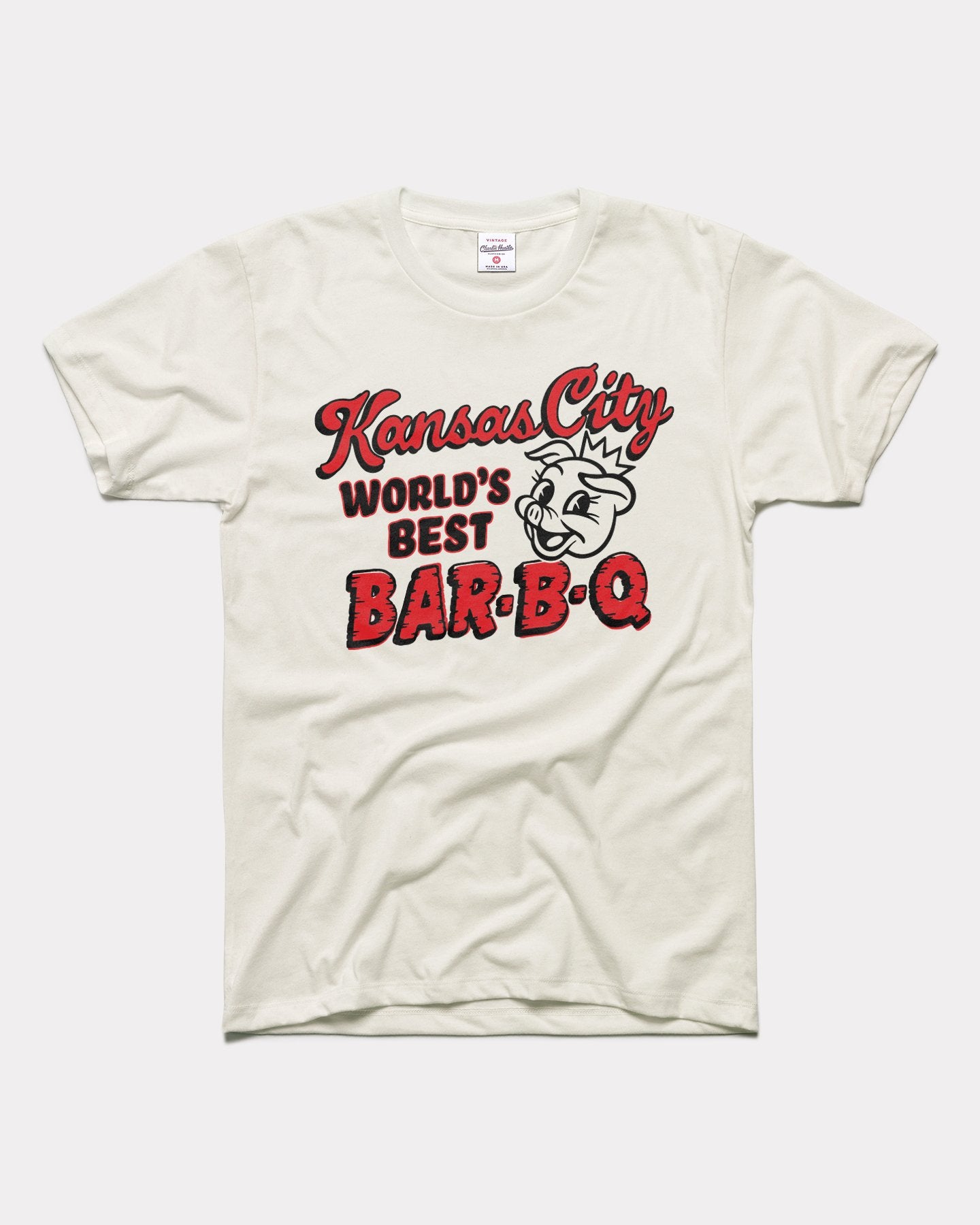 Kansas City World’S Best Bar-B-Q Vintage White T-Shirt