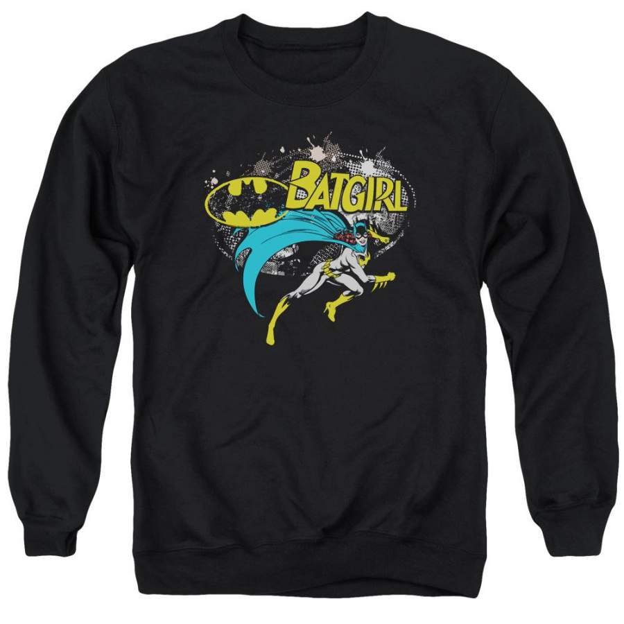 Batman – Batgirl Halftone Adult Crewneck Sweatshirt