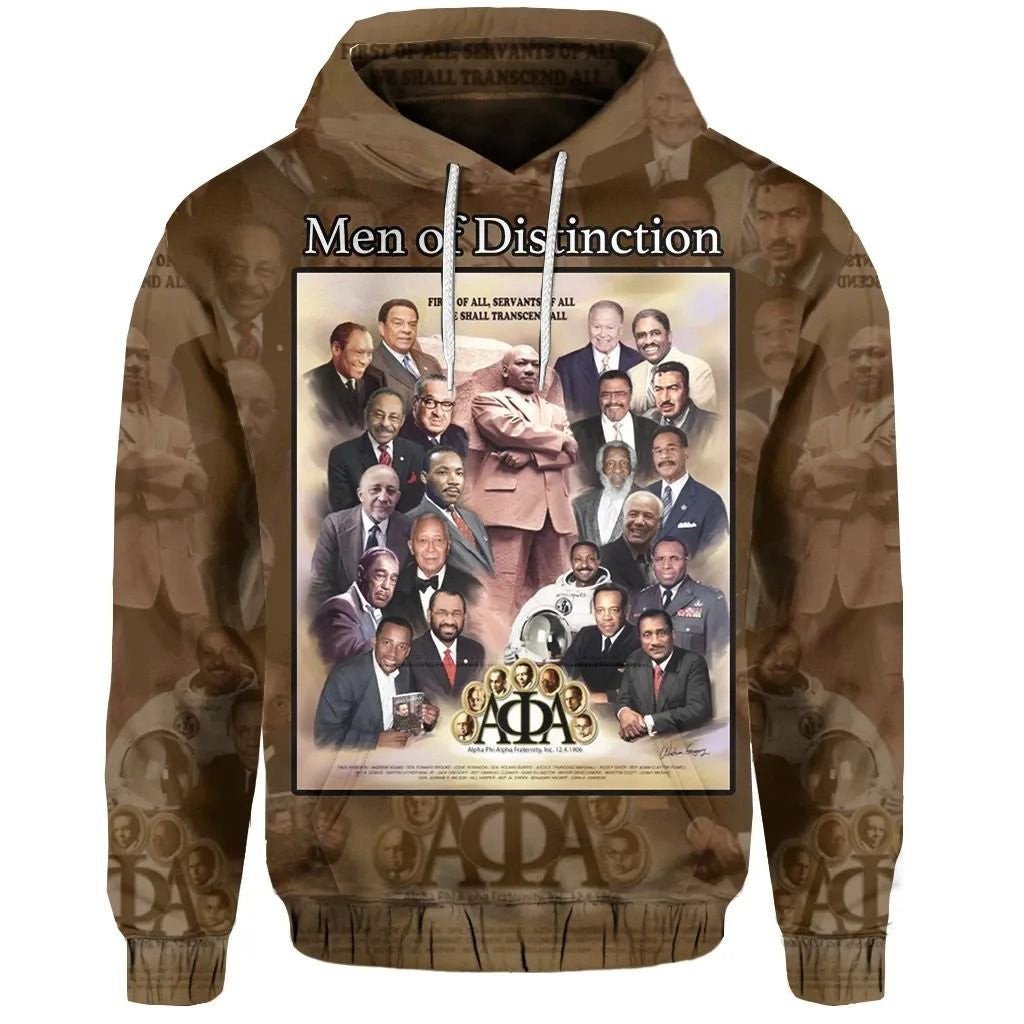 Fraternity Hoodie – Alpha Phi Alpha Men Of Distinction Hoodie