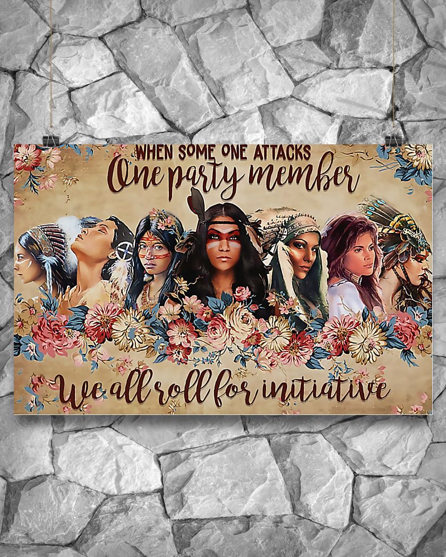Roll For Native American Horizontal Canvas And Poster | Wall Decor Visual Art