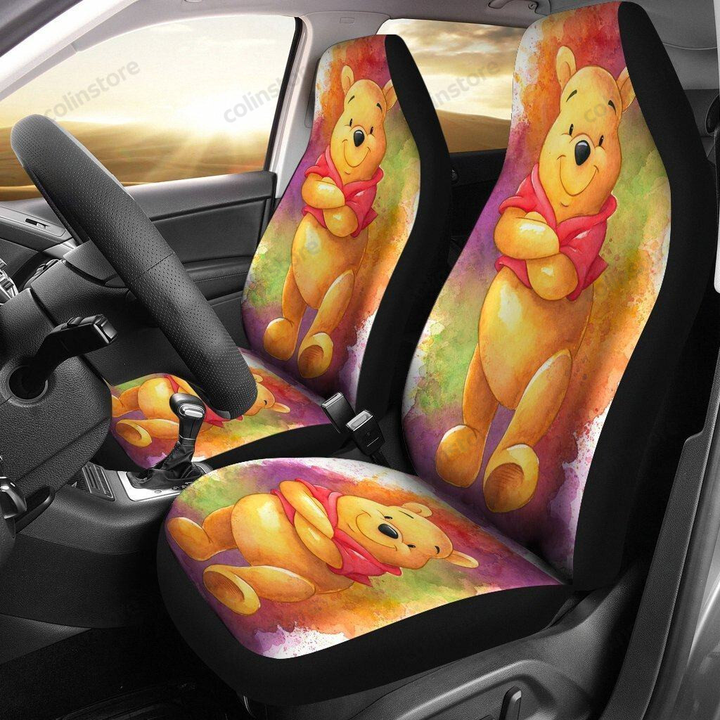 Dn Car Seat Covers |  Winnie The Pooh Cute Cartoon Car Seat Covers Wtpcsc08