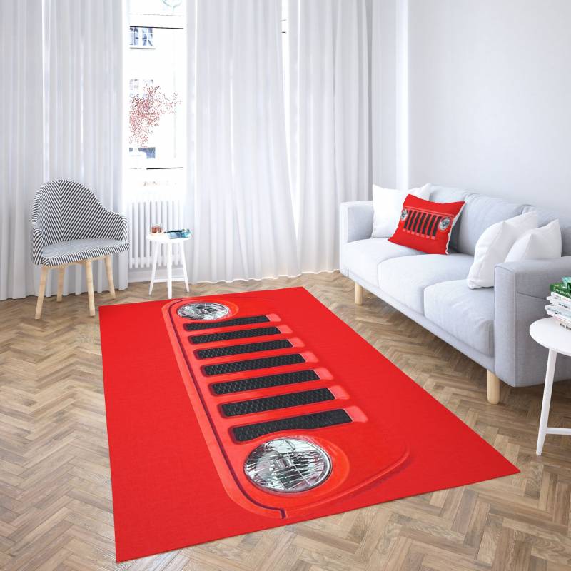 Jeep Red Carpet Living Room-Area Rug