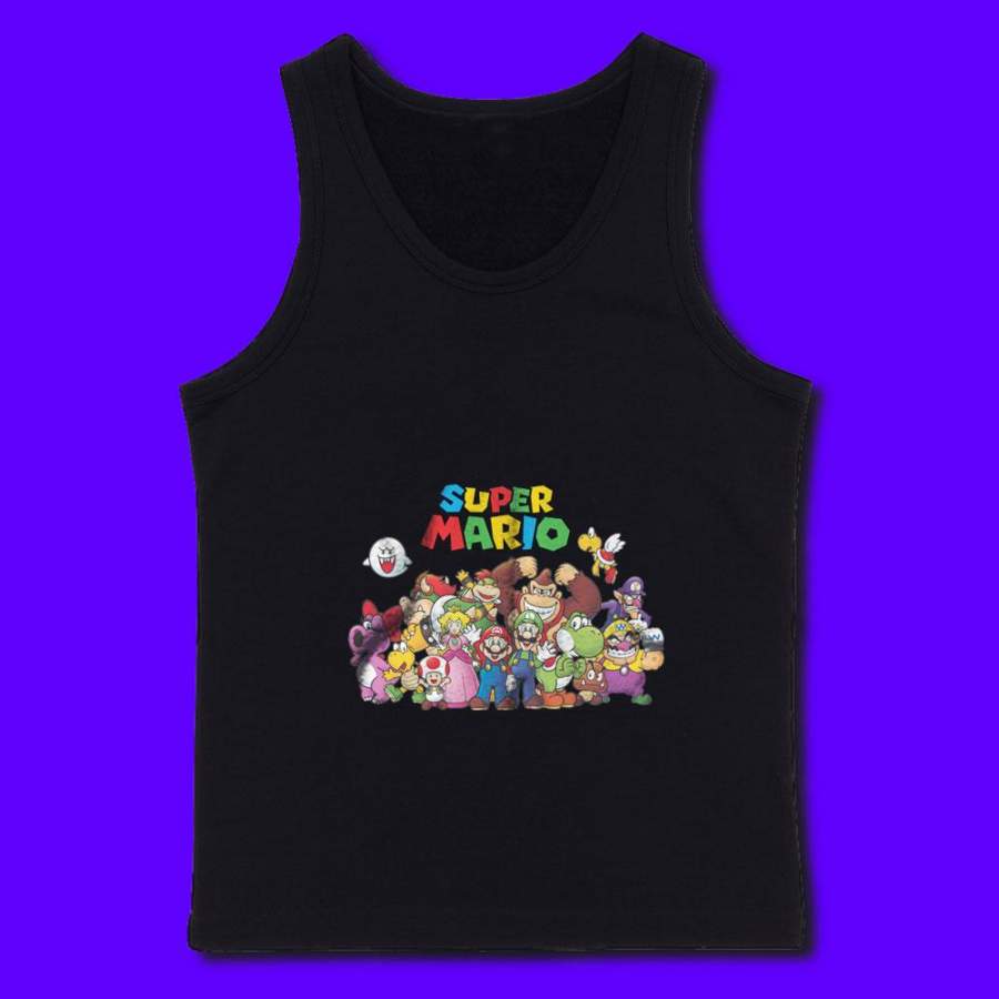 Super Mario All Characters Men’S Tank Top