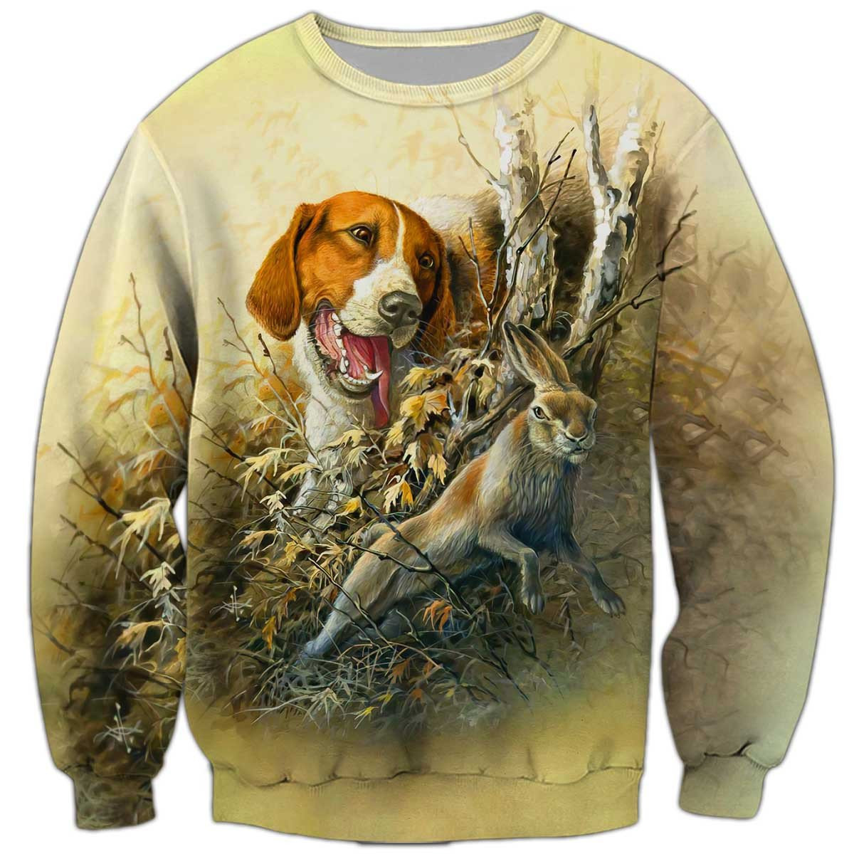 Beagle Rabbit Hunting Sweatshirt, Beagle Sweatshirt, Dog Sweatshirt For Humans