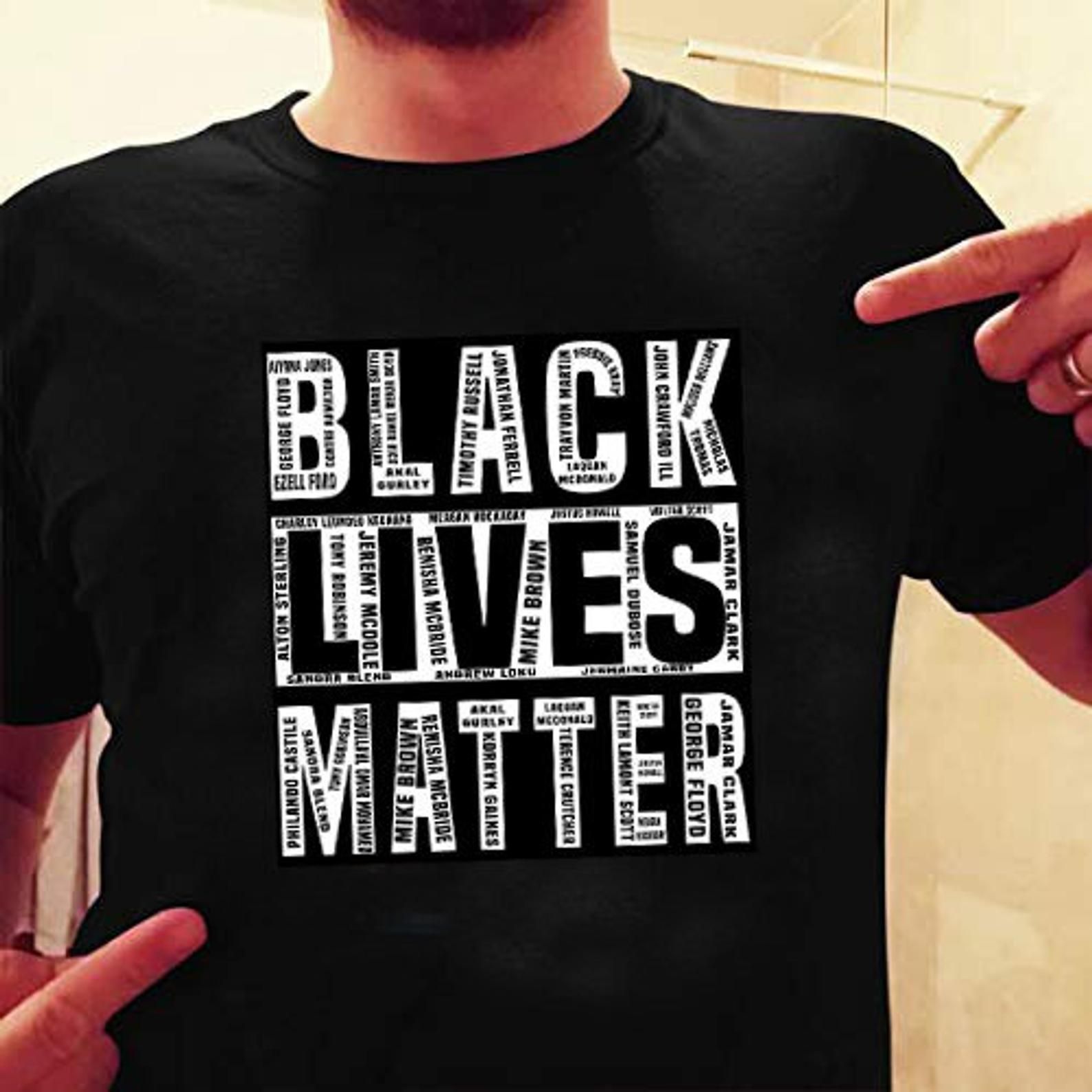 Black Lives Matter T-Shirt Blm Shirt Protesting Shirt Make Change Protest Tshirt Protester Shirt Black Shirt Civil Rights Shirt