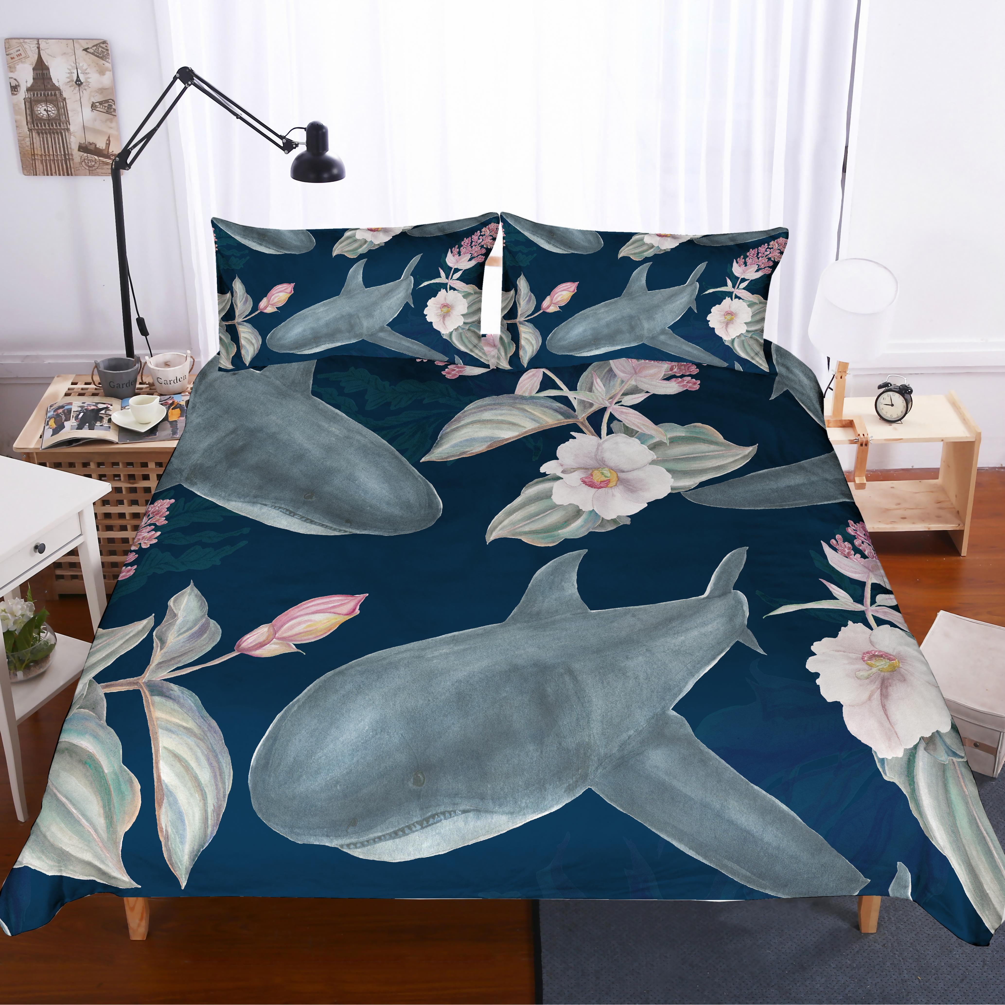 3D Shark Quilt Cover Set Bedding Set Pillowcases 127