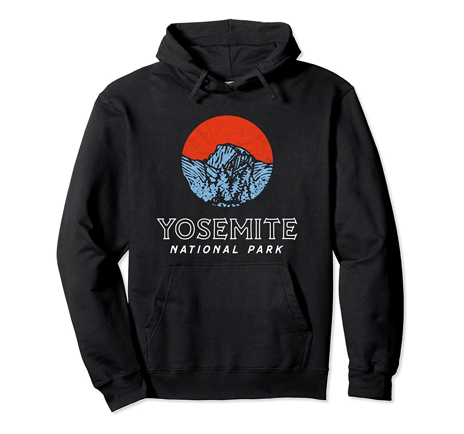 Vintage Yosemite National Park Eighties Graphic Badge Pullover Hoodie T-Shirt, Sweatshirt, Tank Top