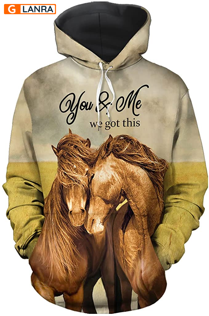 You & Me We Got This Hoodie, Horse Couple Hoodie, Matching Couple Hoodie, Horse Hoodie, Husband Wife Hoodie, Unisex Sweater, Sweatshirt