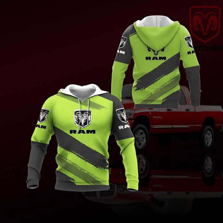 3D All Over Printed Ram Trucks Shirts Ver7 (Green)