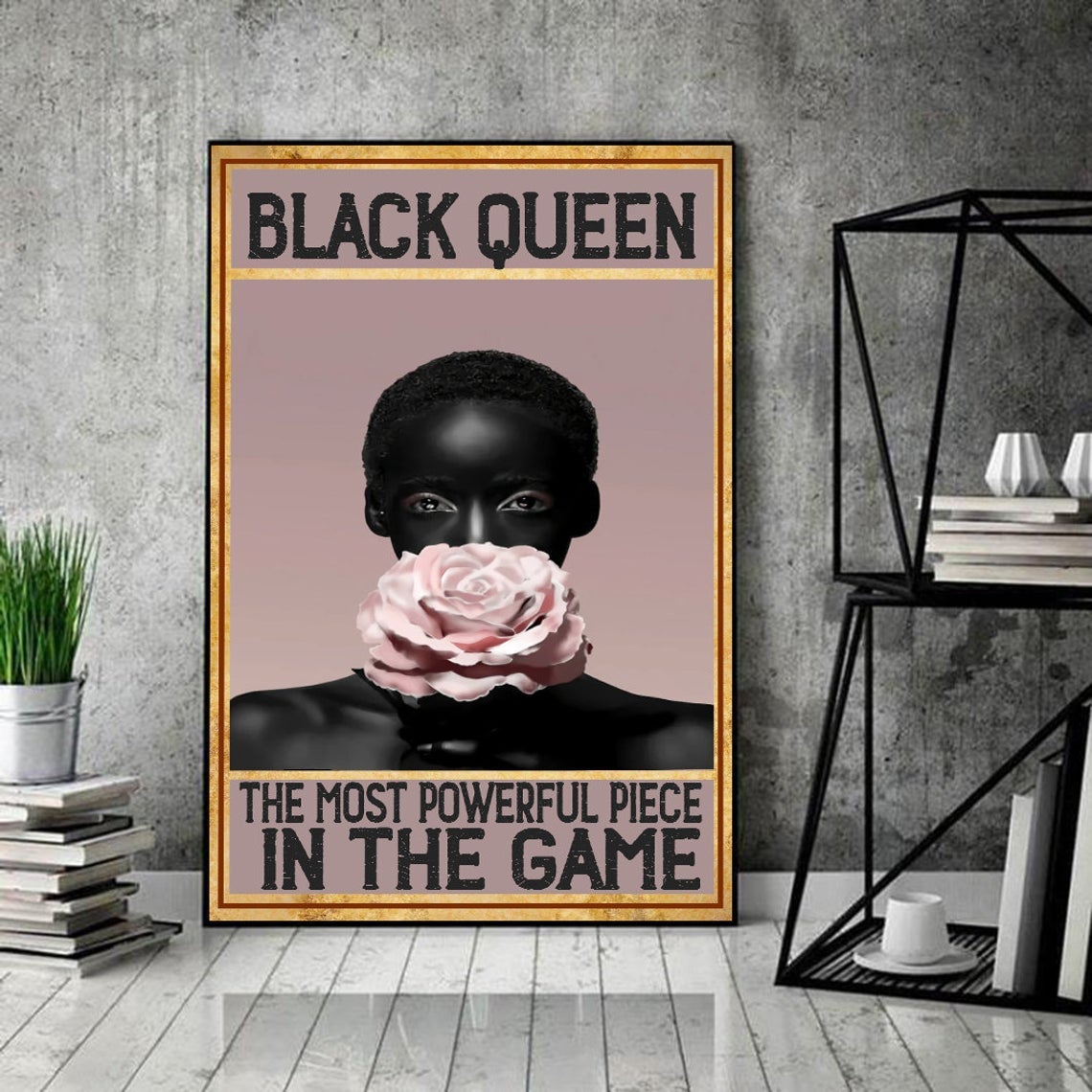 Black Queen In The Game Canvas And Poster, Canvas Prints, My Poster Wall, Canvas Wall Art, Wall Decor Visual Art