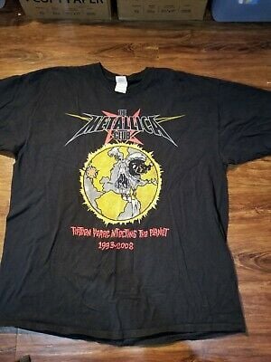 The Metallica Club T Shirt Fan Club Vintage Black 1993 – 2008. 2 Pushead 2960