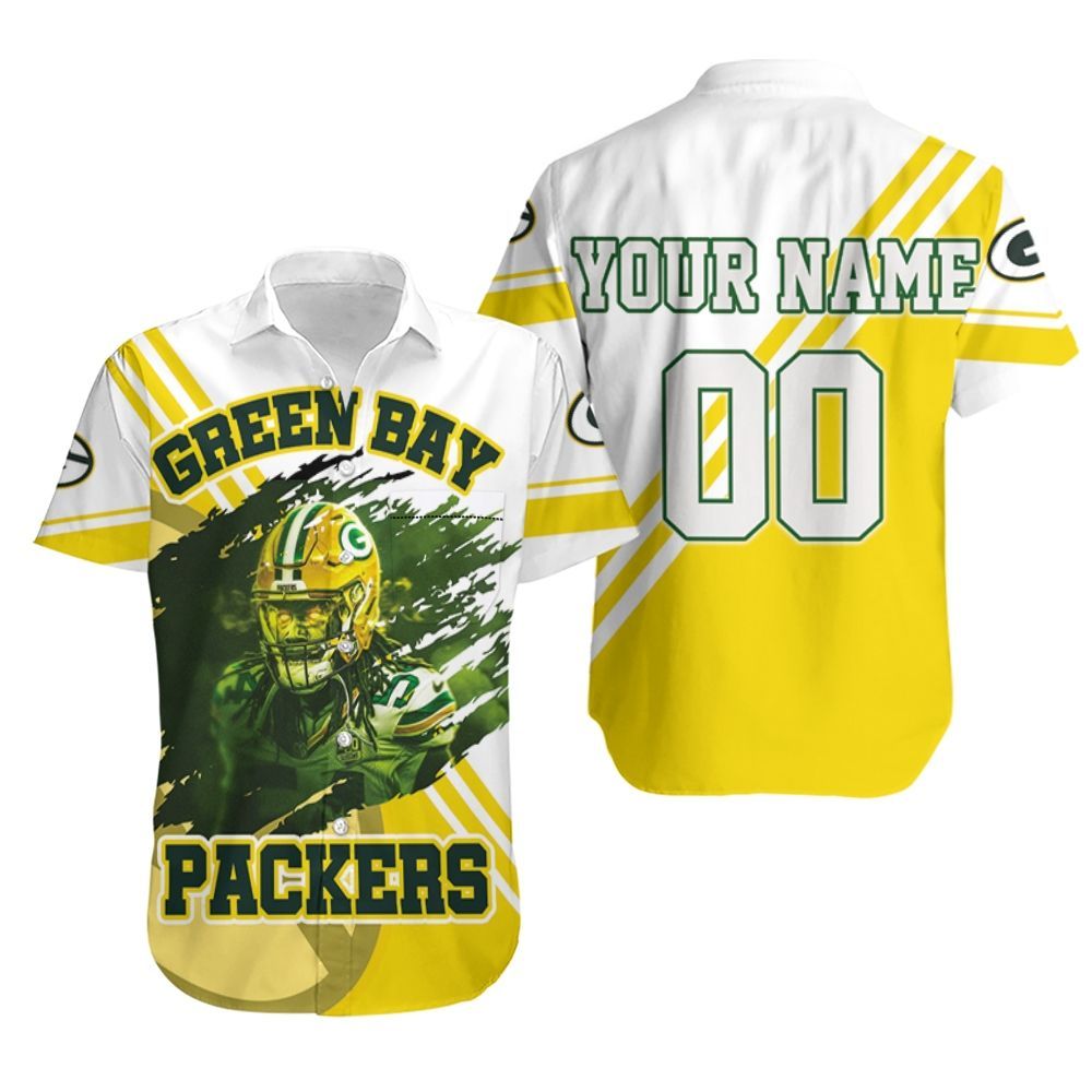 Green Bay Packers James Crawford 54 For Fans Personalized Hawaiian Shirt