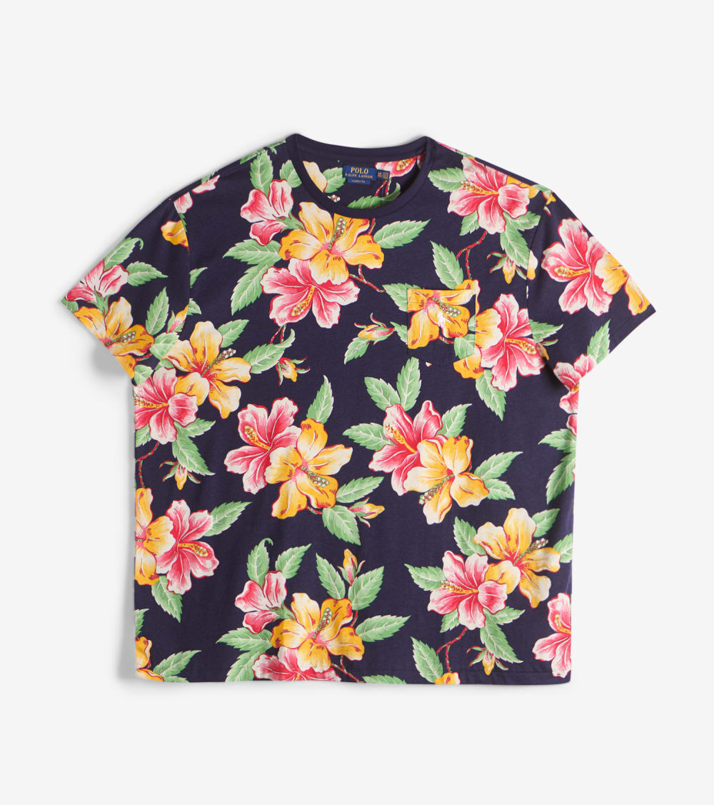 Vintage Hibiscus Cotton Tee