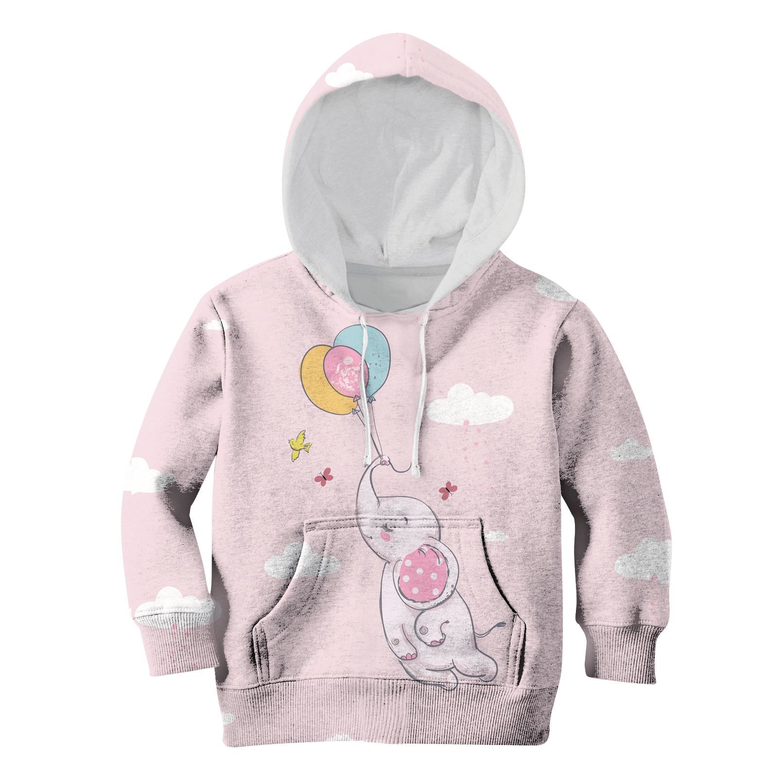 Gearhumans Elephant And Balloons Custom Hoodies T-Shirt Apparel