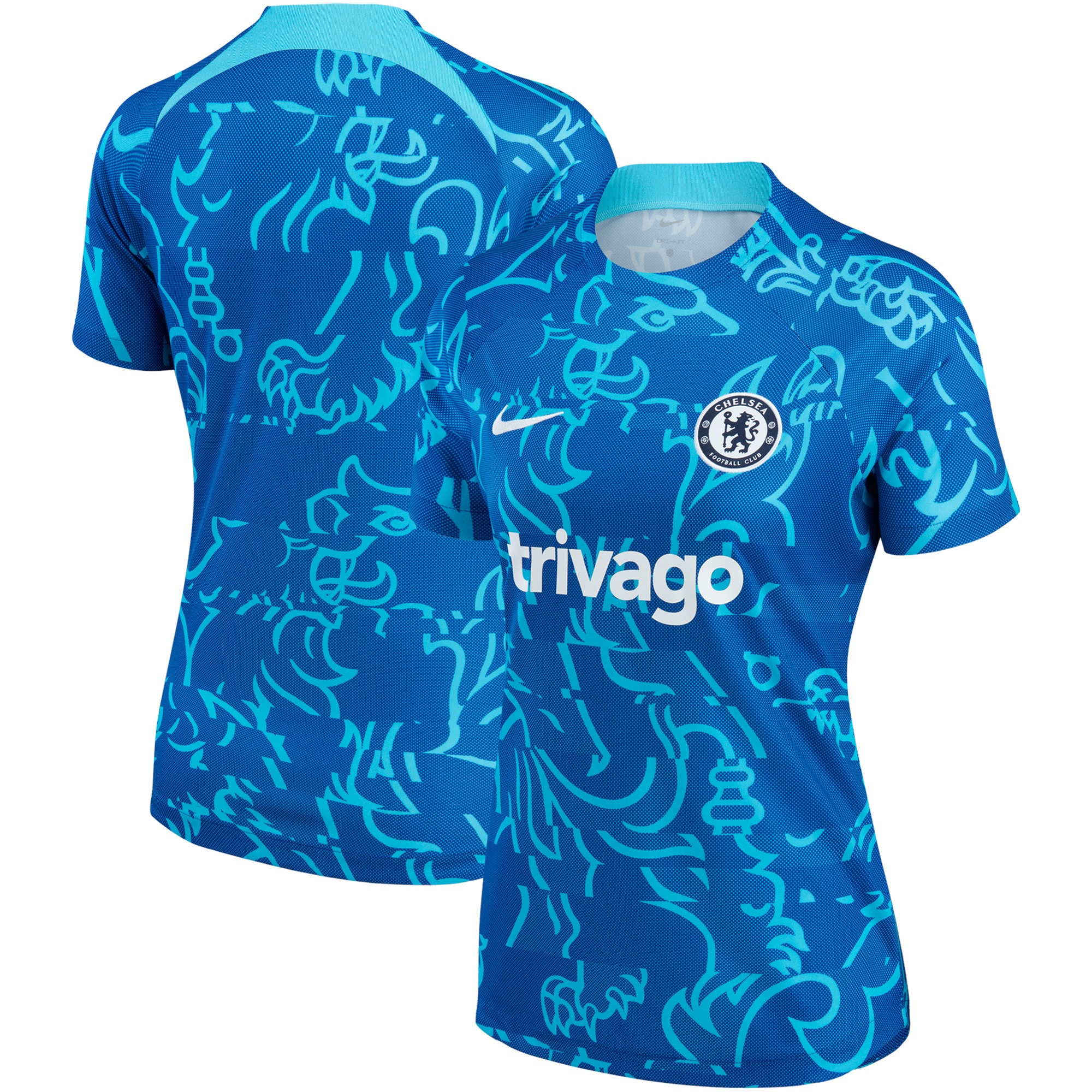 Chelsea Women's 2022/23 Pre-Match Home Performance Top – Blue