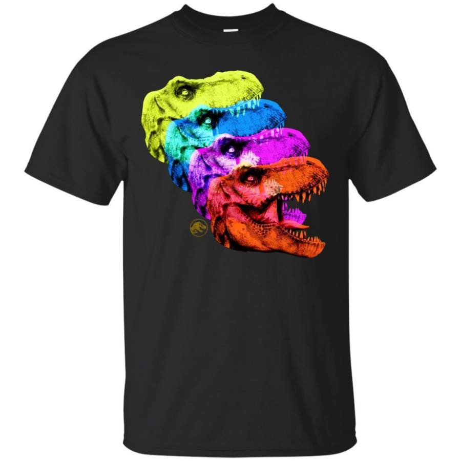 AGR Jurassic World Fallen Kingdom Rainbow Dino Heads Tshirt Jaq T-shirt