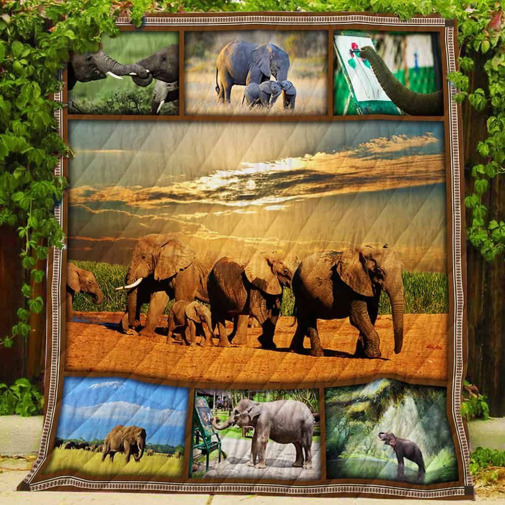 African Elephant Quilt P141 Dhc11122987Dd