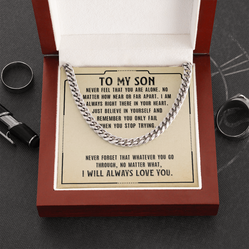 (Almost Gone) Gift For Son – Cuban Link Chain Necklace – Trending Now