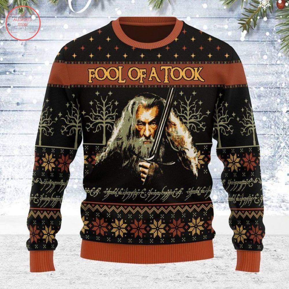 Lord Of The Rings Fool Of A Took Ugly Christmas Sweater – Diosweater