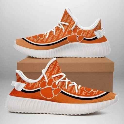 Clemson Tigers Custom Yeezy Boost Shoes Sport Sneakers – Yeezy Shoes