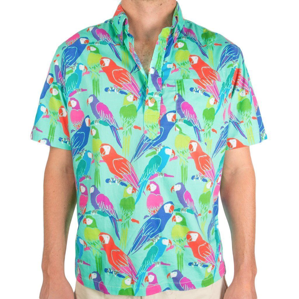 Chubbies Parrots Pattern Hawaii Shirt Ha3652