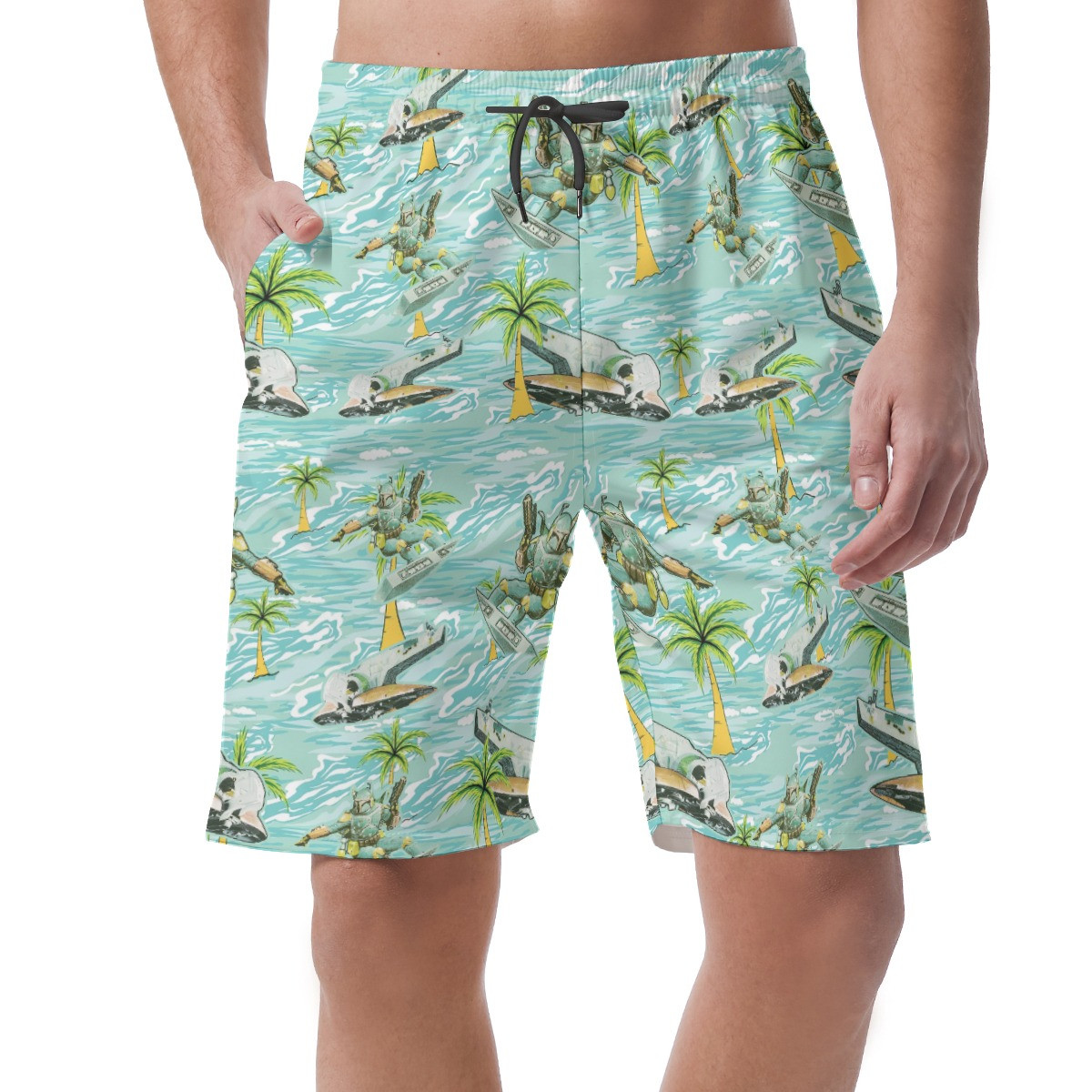 Cool Boba Fett Hawaii Shorts Summer Men Ha32207