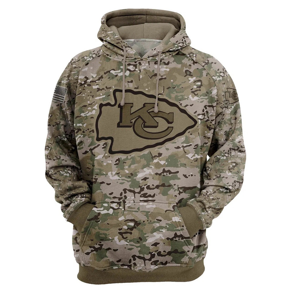 Kansas City Chiefs Camo Hoodie