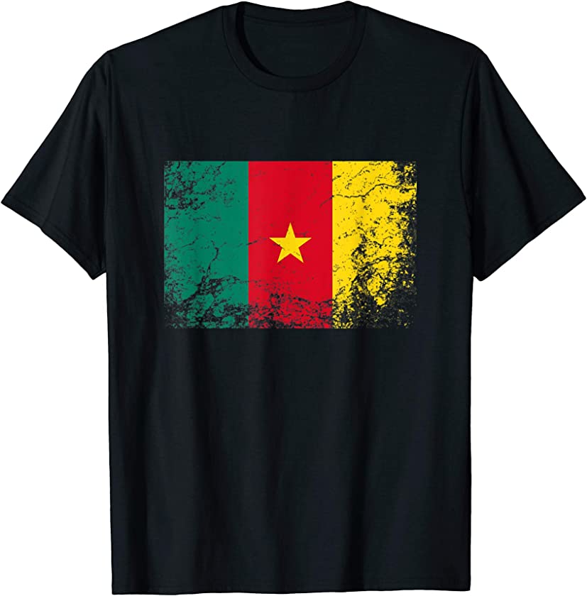 Cameroon National flag vintage gift T-Shirt