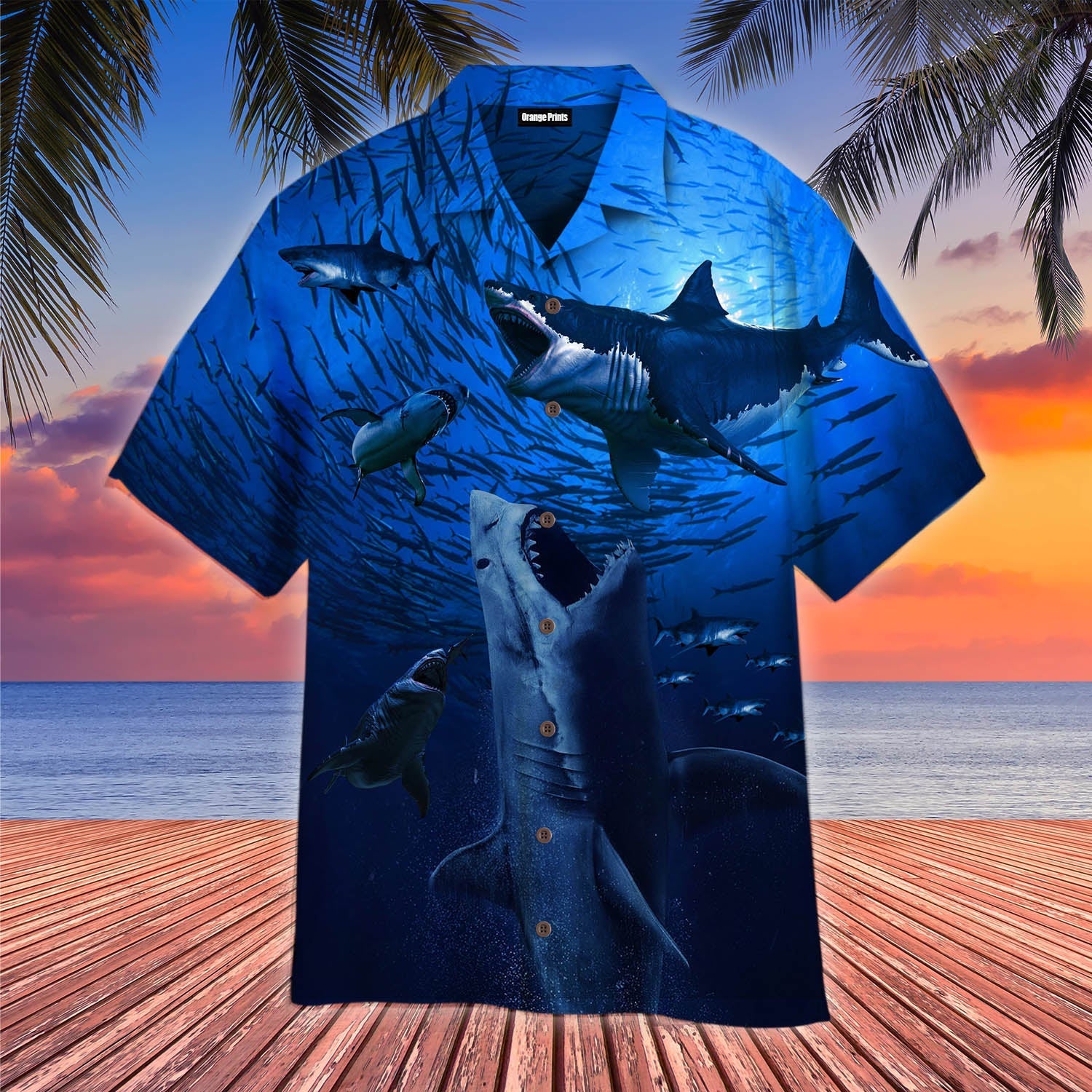 Megalodon Ancient Shark Hawaii Shirt For Men Women Adult Ha105469