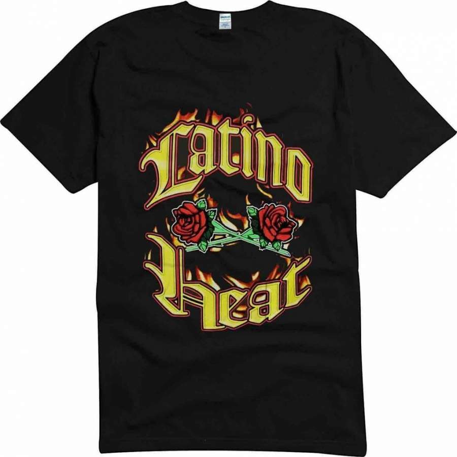 Vintage Latino Heat WWF Eddie Guerrero REPRINT shirt Gildan Black