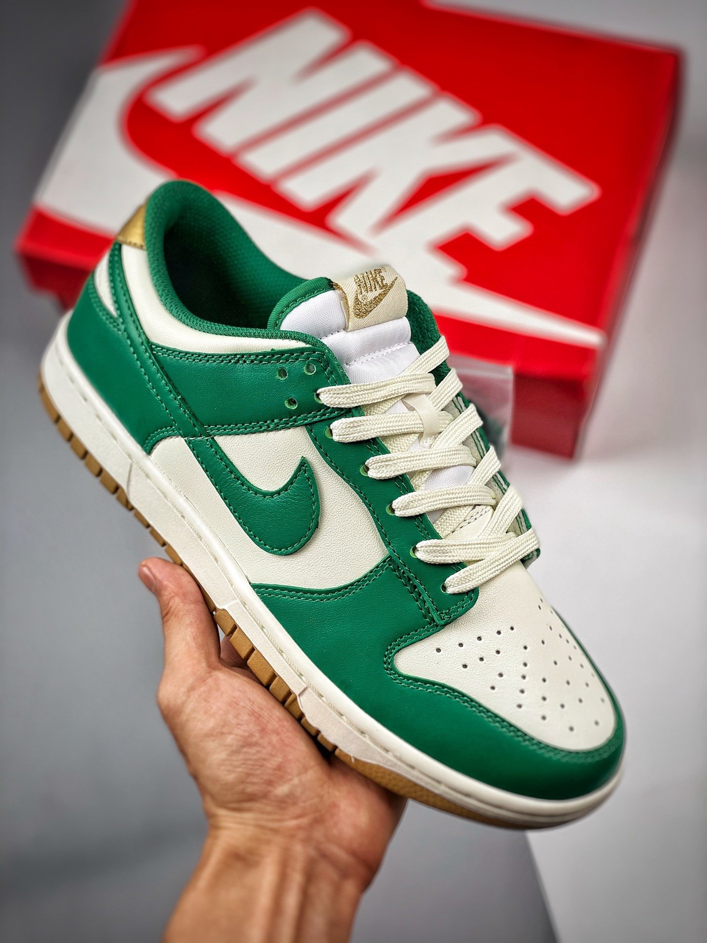 Nike Dunk Low Green White Gold 5339334