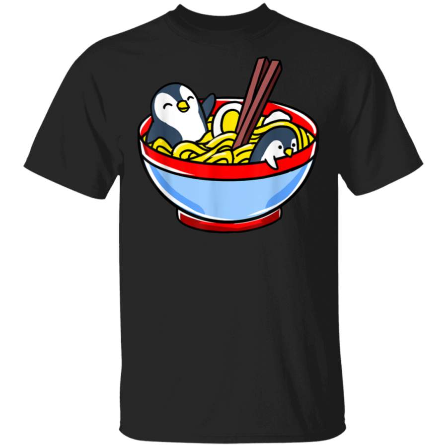 Kawaii Penguin Ramen Noodle T Shirt