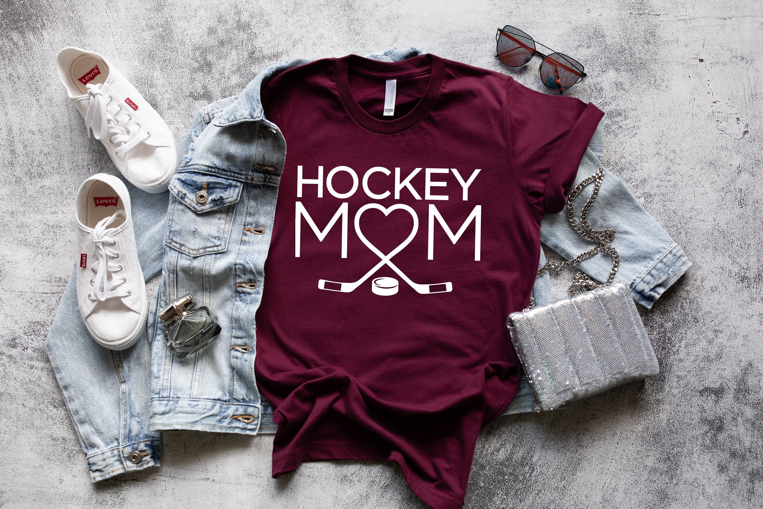 Hockey Mom Shirt, Mother'S Day Gift, Sports Shirt, Sportive Mom Shirt, Gift For Player Mom, Hockey Player Gift, Hockey Lover Mom - Alwaysky Store Design For Mom 2024