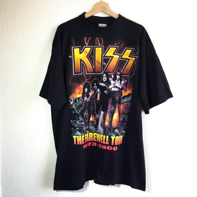 Vintage KISS t-shirt  Vintage black print t shirt