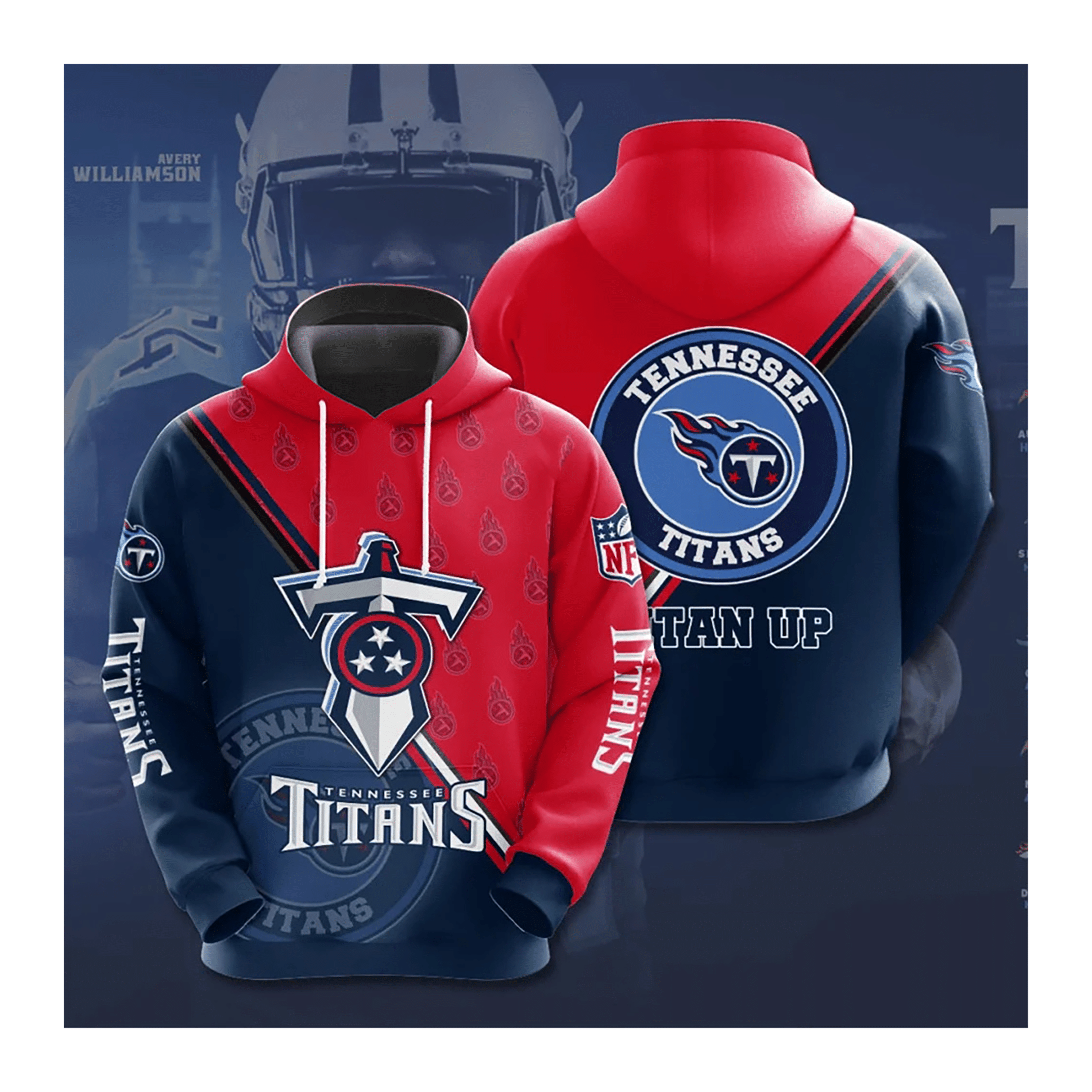 T. Titans Hoodies Cute Pattern Sweatshirt For Fans Men & Women Shirtmall