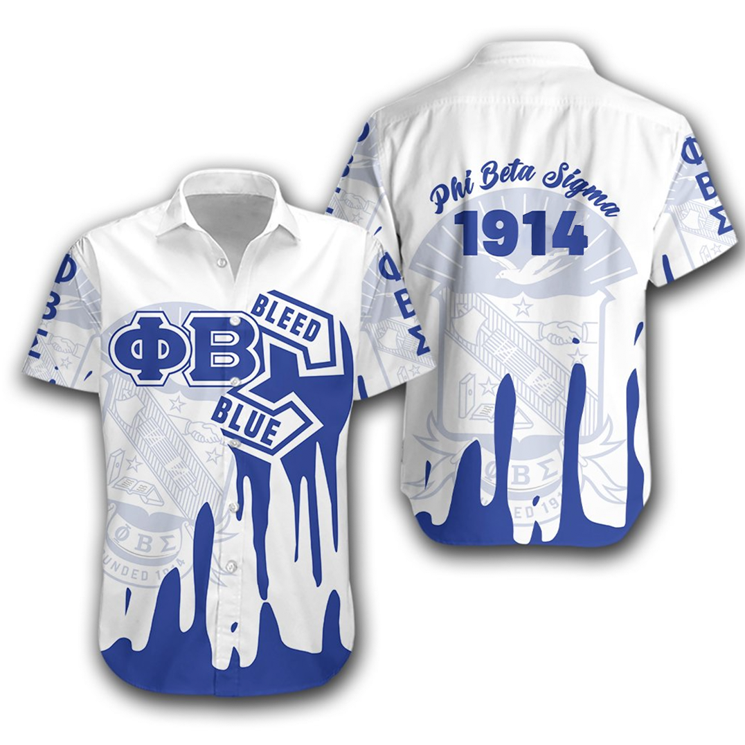 Phi Beta Sigma Hawaiian Shirt Simple Style Lt16