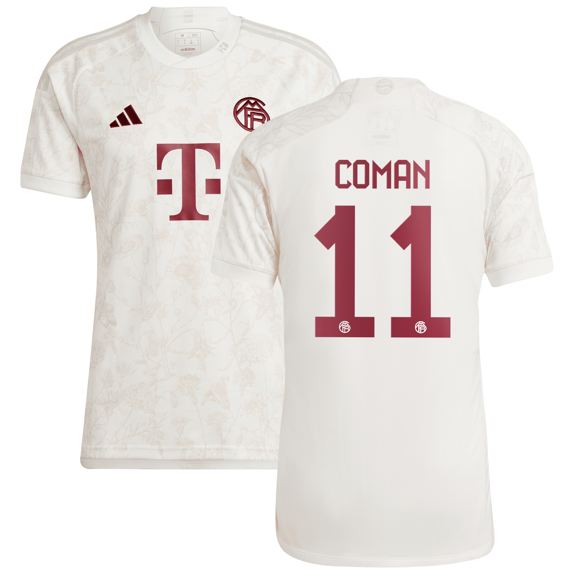 Kingsley Coman Bayern Munich 2023/24 Third Replica Jersey – White