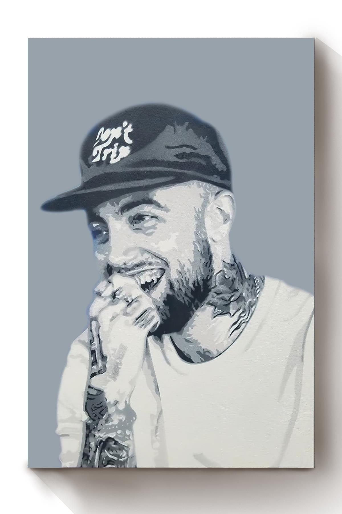 Mac Miller Poster Celebrity Wall Art Gift For Mac Miller Fan, Death Anniversary Of Mac Miller, Pop Fan Canvas