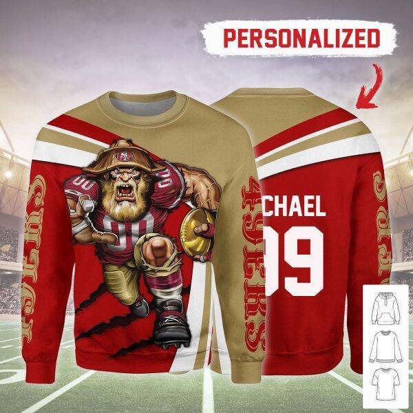 Gearhomies Personalized Unisexsweatshirt San Francisco 49Ers Football Team 3D Apparel