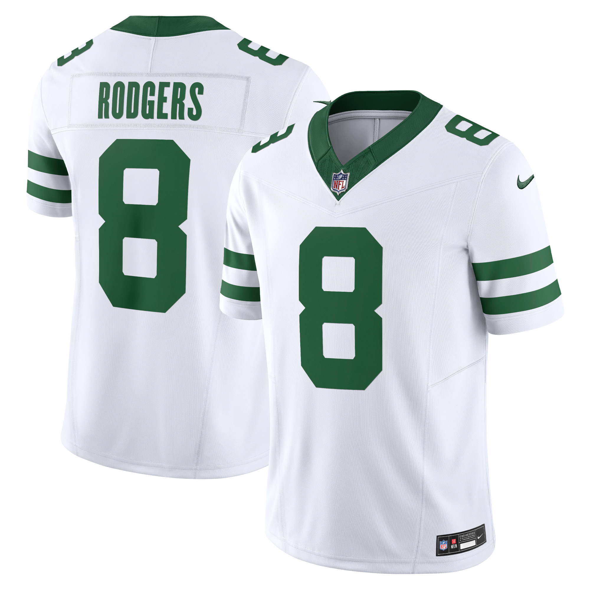 Aaron Rodgers New York Jets Vapor F.U.S.E. Limited Jersey – White