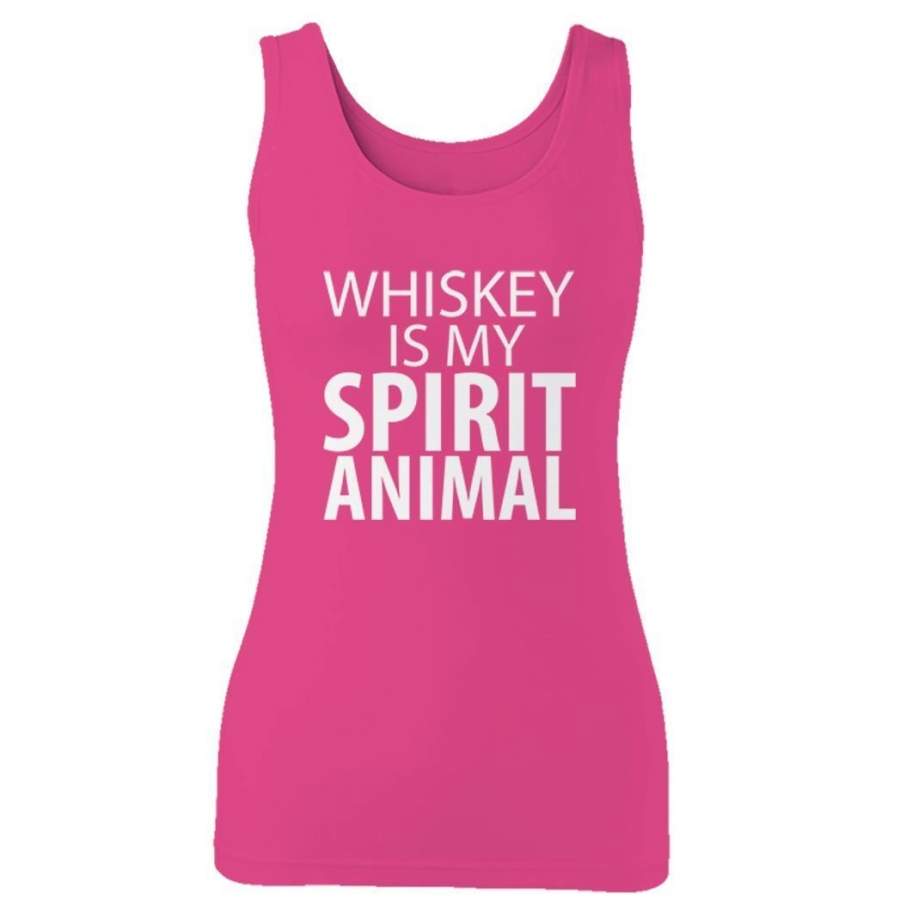 Whiskey Is My Spirit Animal Funny Woman’s Tank Top