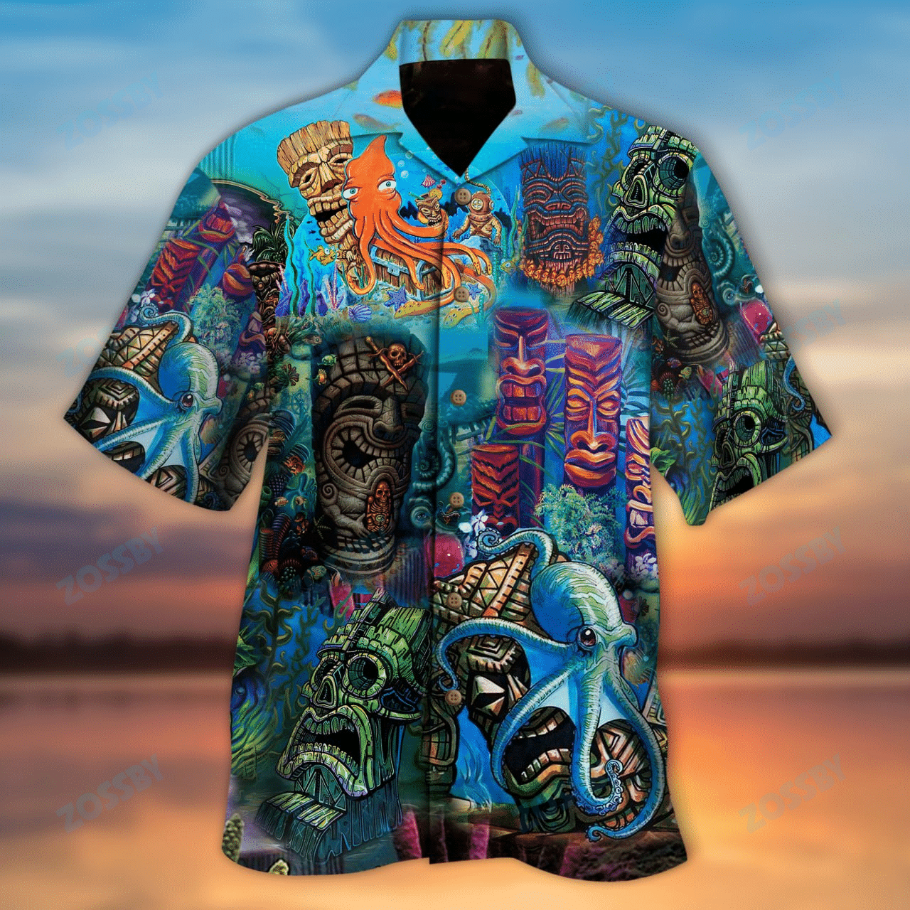 Tiki Bar Under The Sea Unisex Hawaii Shirt Ha8073