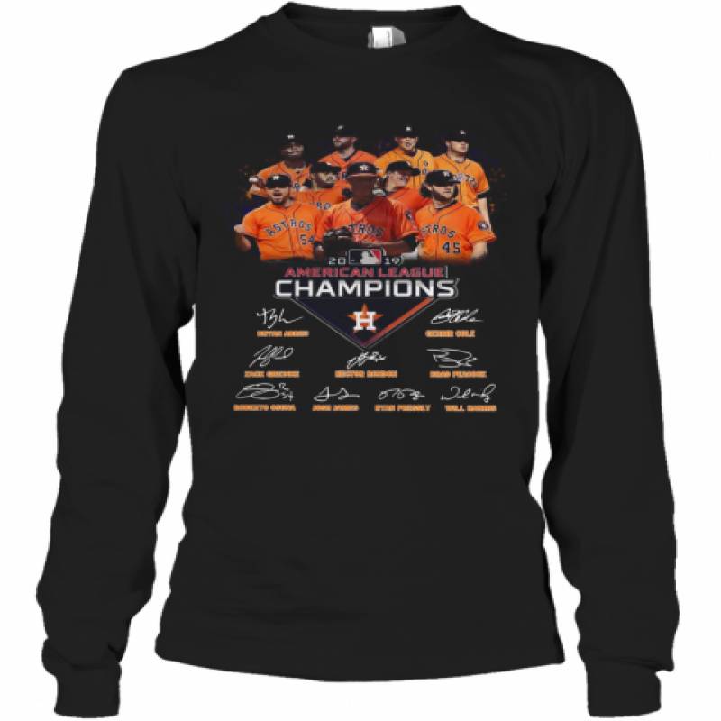 Houston Astros 2019 American League Champions Signature Long Sleeve T-Shirt