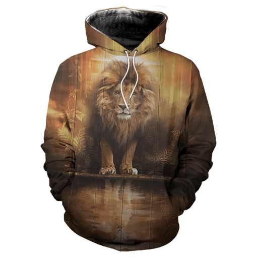 Gorgeous Jesus Lion, Jesu Portrait Wall Decor, Jesus Christ And Lion Wall Art Hoodie Shirt For Men And Women