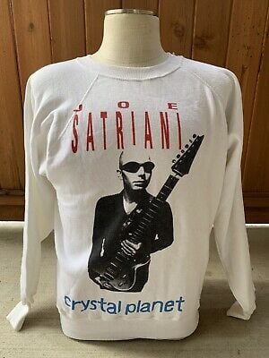 1998 Joe Satriani Vintage Crewneck Crystal Planet Concert Tour Rock Guitarist L T-shirt 5933