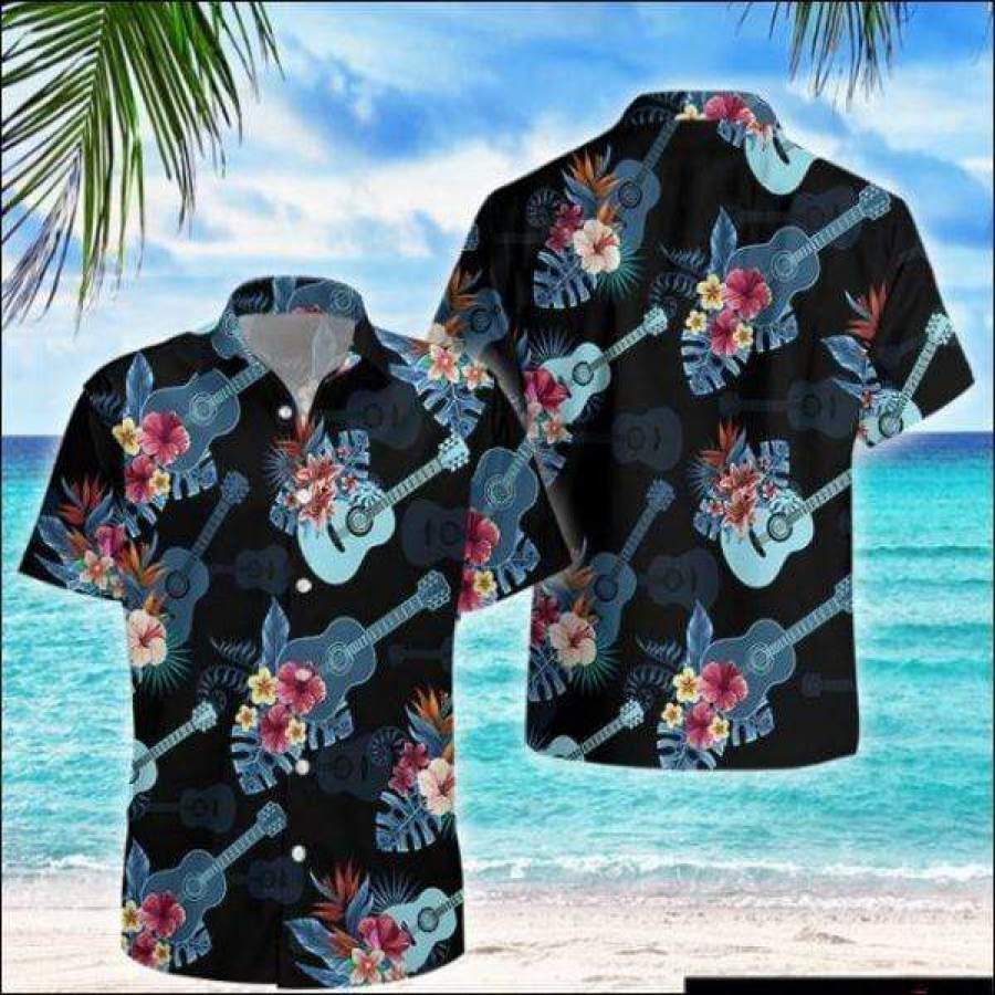 Guitar Aloha Tropical Hawaii Shirts Ha25615